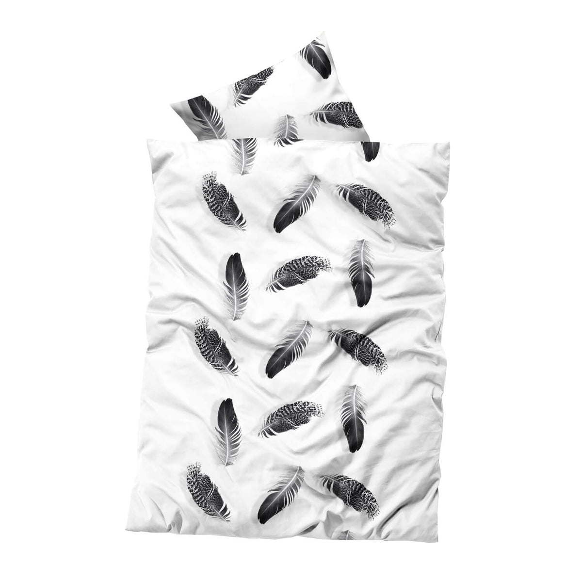 Thermo Fleece Bettwäsche "feder black" - Buymax