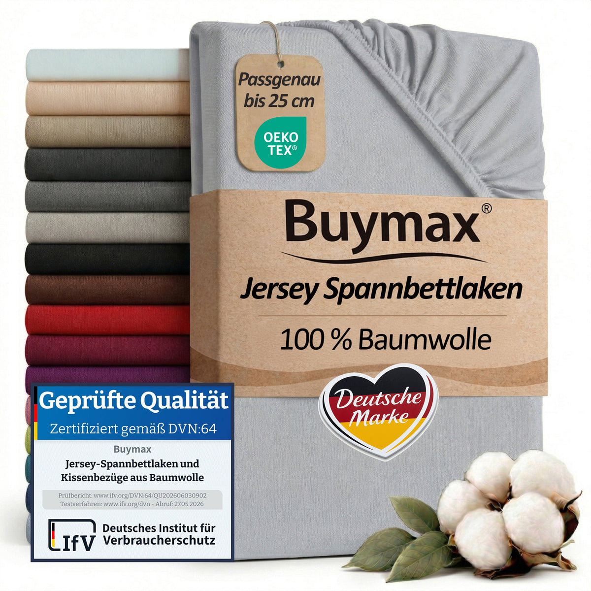 Jersey Spannbettlaken 80x200 cm – Bild 79
