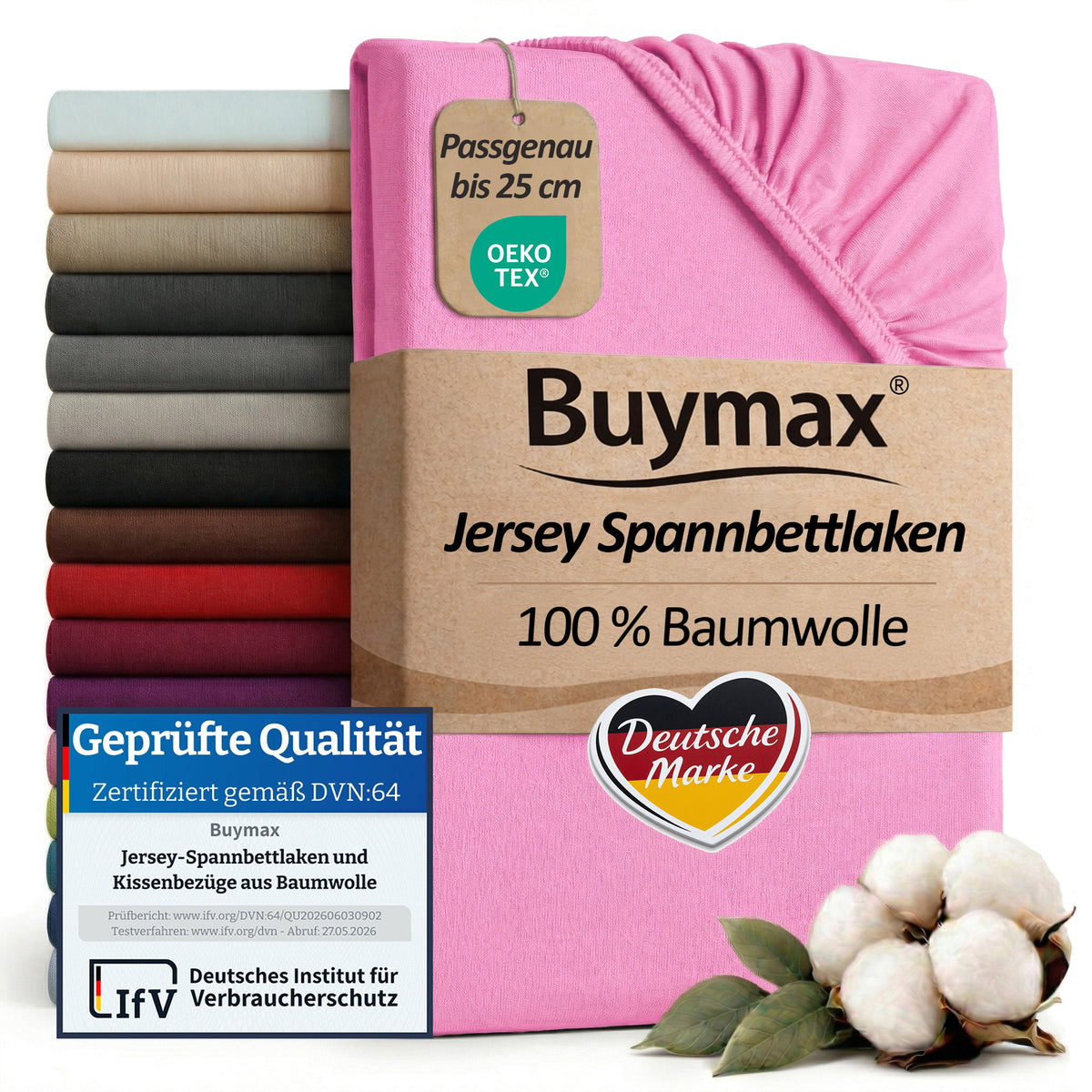 Jersey Spannbettlaken 80x200 cm – Bild 9