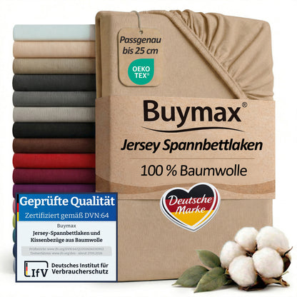 Jersey Spannbettlaken 200x200 cm – Bild 44
