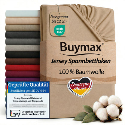 Topper Jersey Spannbettlaken 200x200 cm – Bild 69
