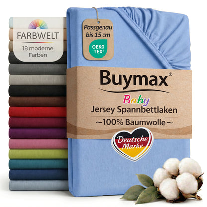 Jersey Spannbettlaken 60x120 cm – Bild 44