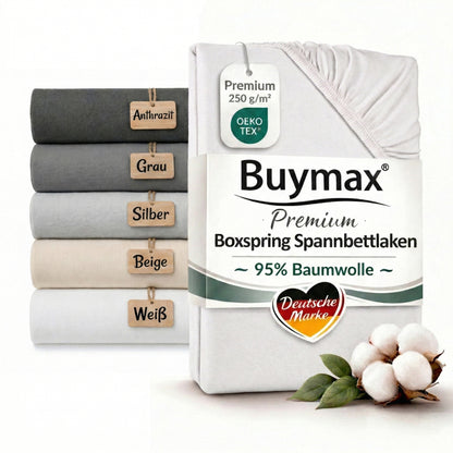 Premium Boxspringbett Spannbettlaken 180x200–200x220 cm – Bild 9