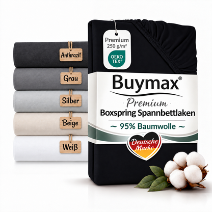 Premium Boxspringbett Spannbettlaken 180x200–200x220 cm – Bild 44