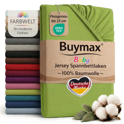 Jersey Spannbettlaken 60x120 cm – Bild 24