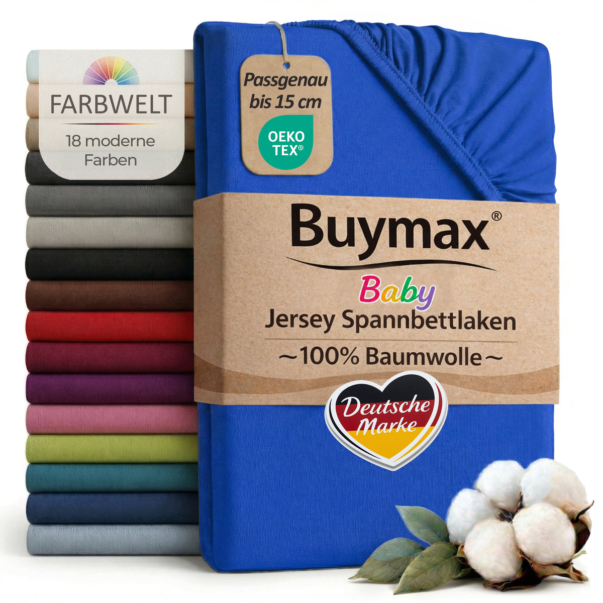 Jersey Spannbettlaken 60x120 cm – Bild 99