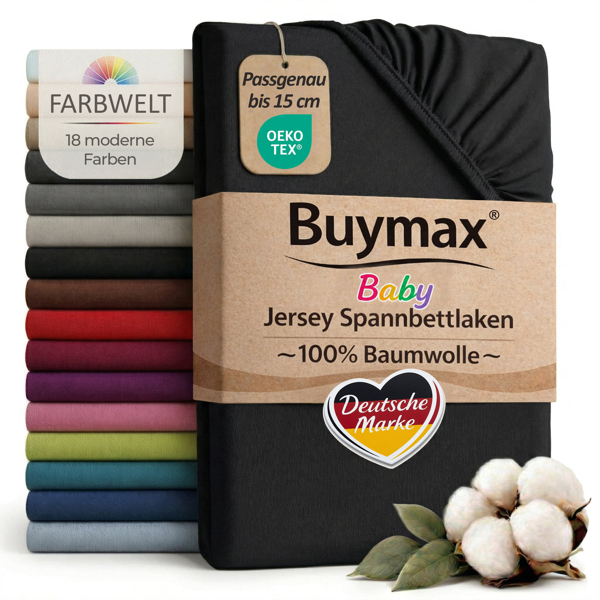 Jersey Spannbettlaken 70x140 cm – Bild 68