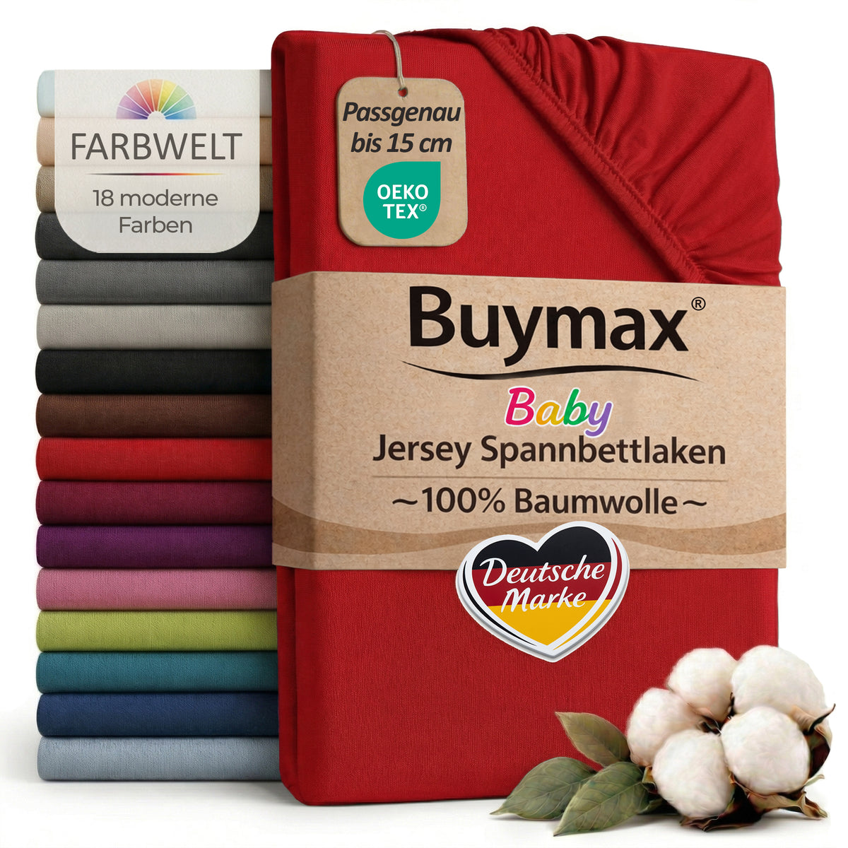 Jersey Spannbettlaken 70x140 cm – Bild 63