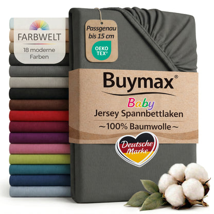 Jersey Spannbettlaken 60x120 cm – Bild 14