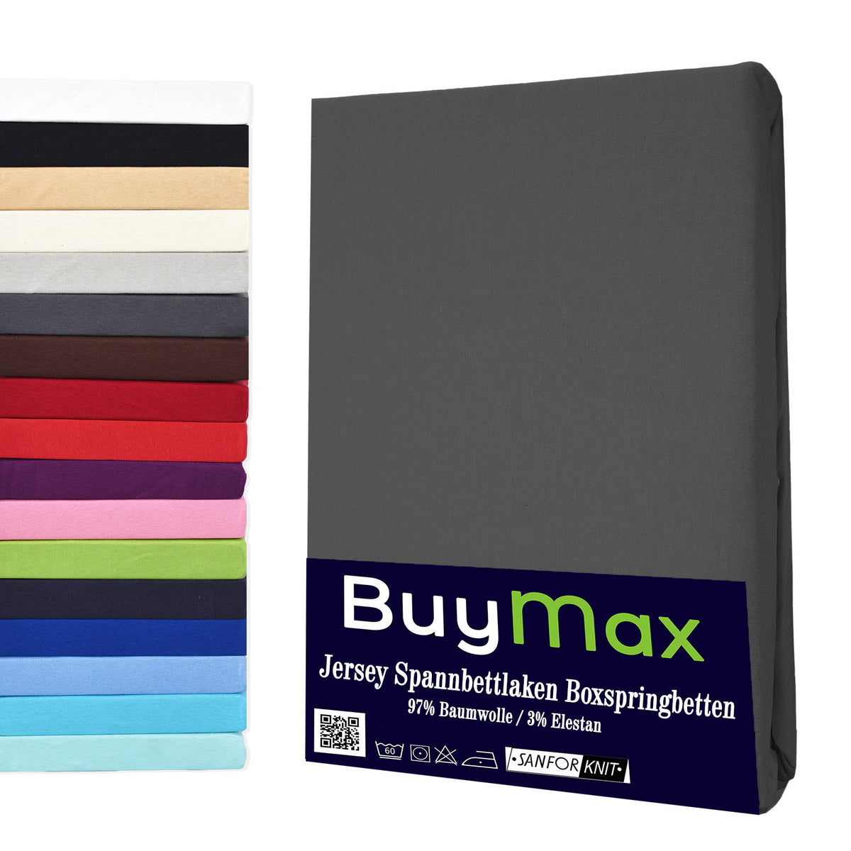 Anthrazit Wasserbett Spannbettlaken - Buymax