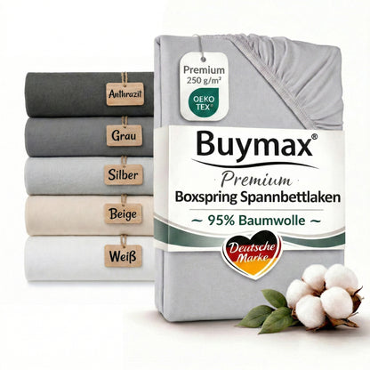 Premium Boxspringbett Spannbettlaken 180x200–200x220 cm – Bild 1