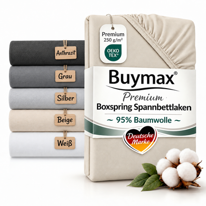 Premium Boxspringbett Spannbettlaken 180x200–200x220 cm – Bild 24