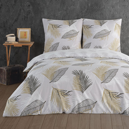 Renforcé Bettwäsche Set Sonella, 100% Baumwolle, Reißverschluss, 80x80 cm Kissenbezug – Bild 1