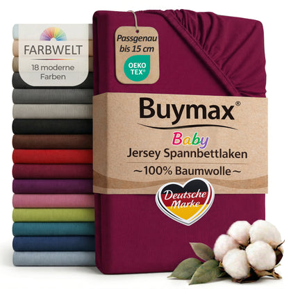 Jersey Spannbettlaken 60x120 cm – Bild 34