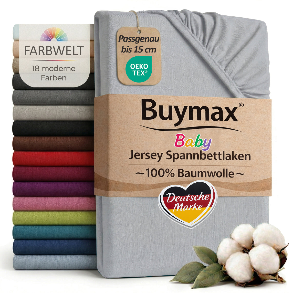 Jersey Spannbettlaken 70x140 cm – Bild 78