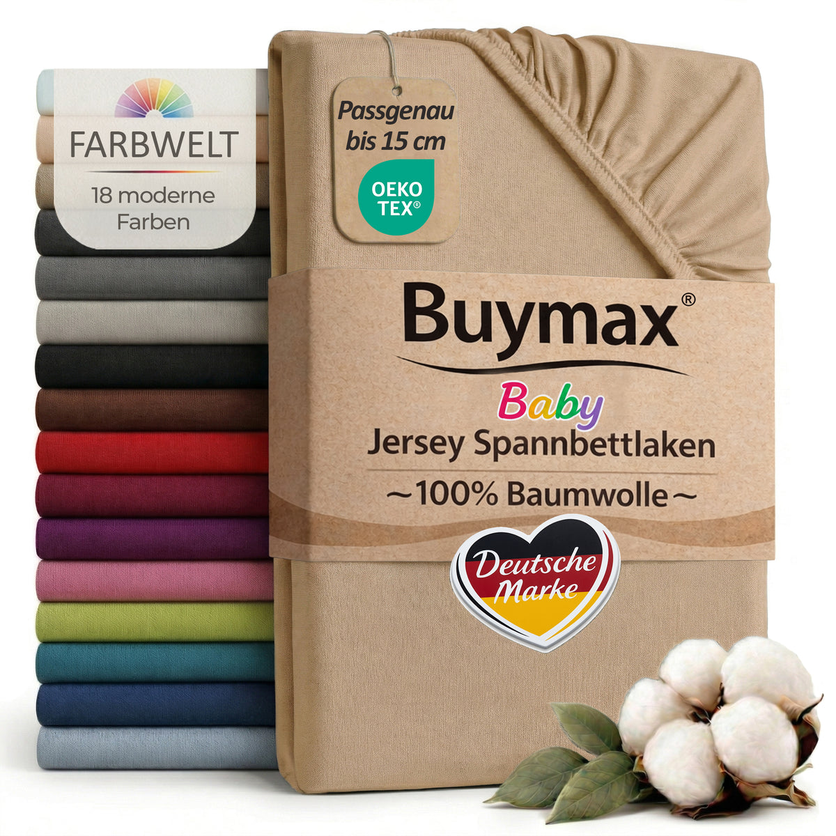 Jersey Spannbettlaken 70x140 cm – Bild 43