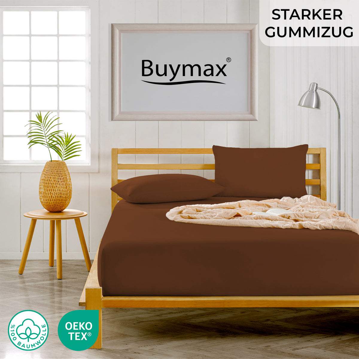 Premium Boxspringbett Spannbettlaken 180x200–200x220 cm – Bild 40