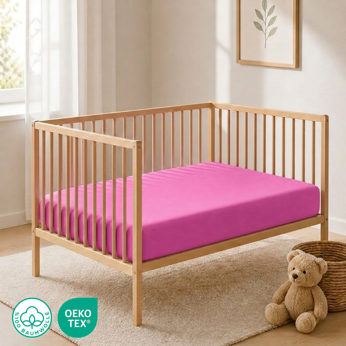 Jersey Spannbettlaken 70x140 cm – Bild 9