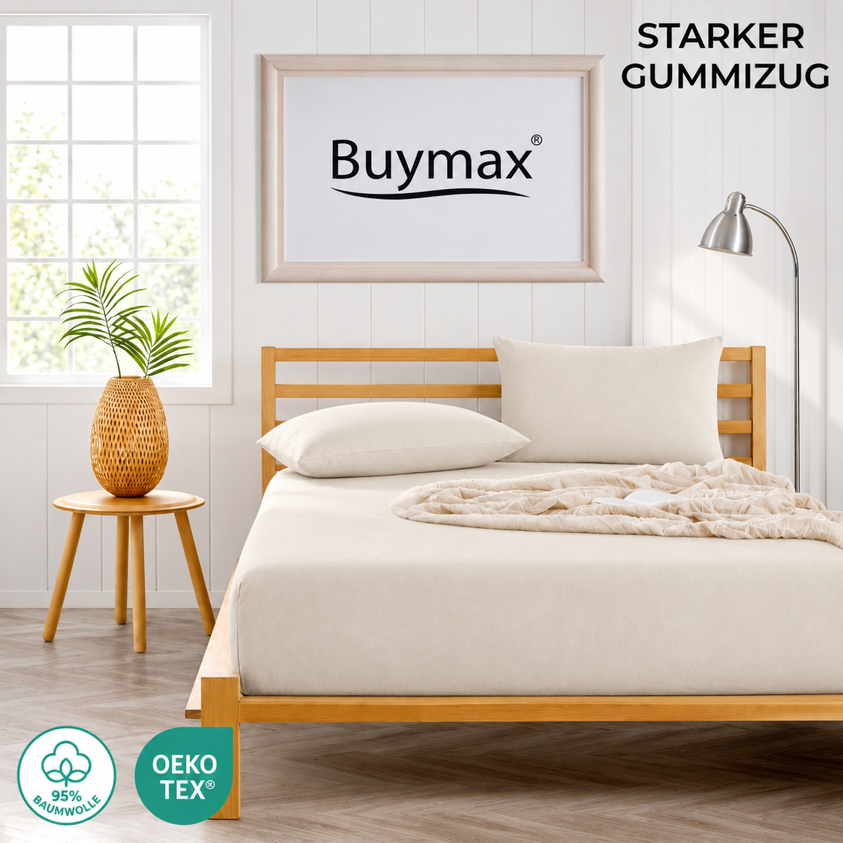 Premium Boxspringbett Spannbettlaken 180x200–200x220 cm – Bild 25