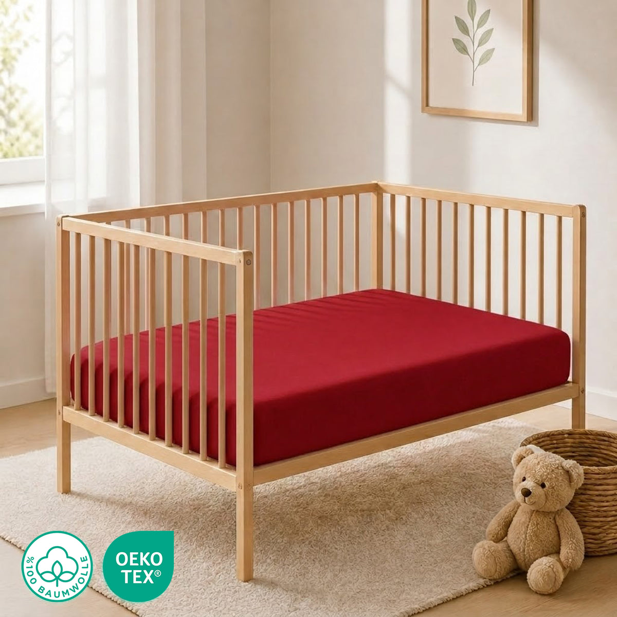 Jersey Spannbettlaken 60x120 cm – Bild 55