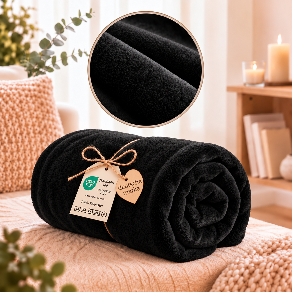 Kuscheldecke, Fleece, 150x200, 220x240, 230x270 cm – Bild 25