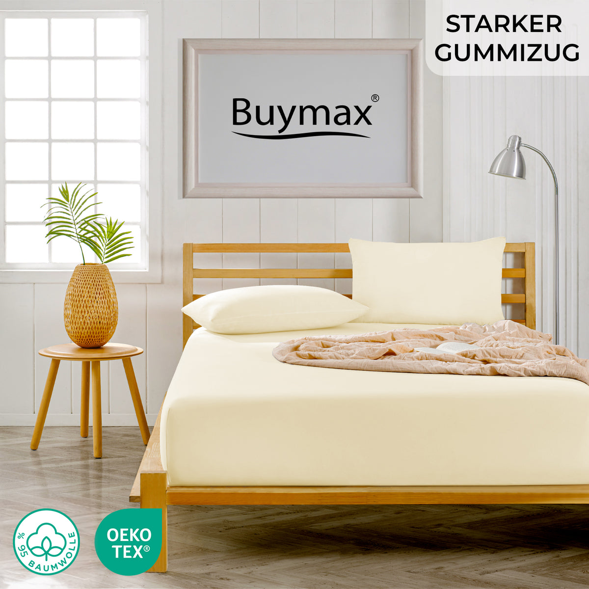 Premium Boxspringbett Spannbettlaken 180x200–200x220 cm – Bild 30