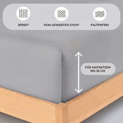 Premium Boxspringbett Spannbettlaken 180x200–200x220 cm – Bild 3