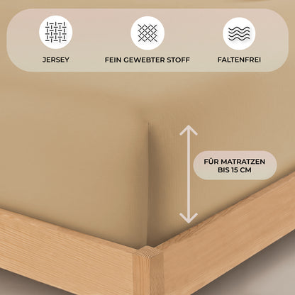 Jersey Spannbettlaken 80x160 cm
