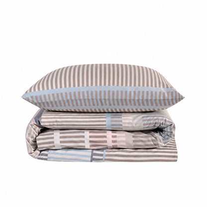 Bettwäsche Emma Beige, Reißverschluss, 80x80 cm Kissenbezug, Polycotton – Bild 6
