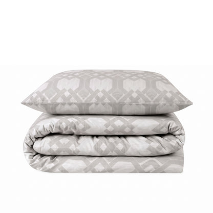 Bettwäsche Nexus Grau, Reißverschluss, 80x80 cm Kissenbezug, Polycotton – Bild 5