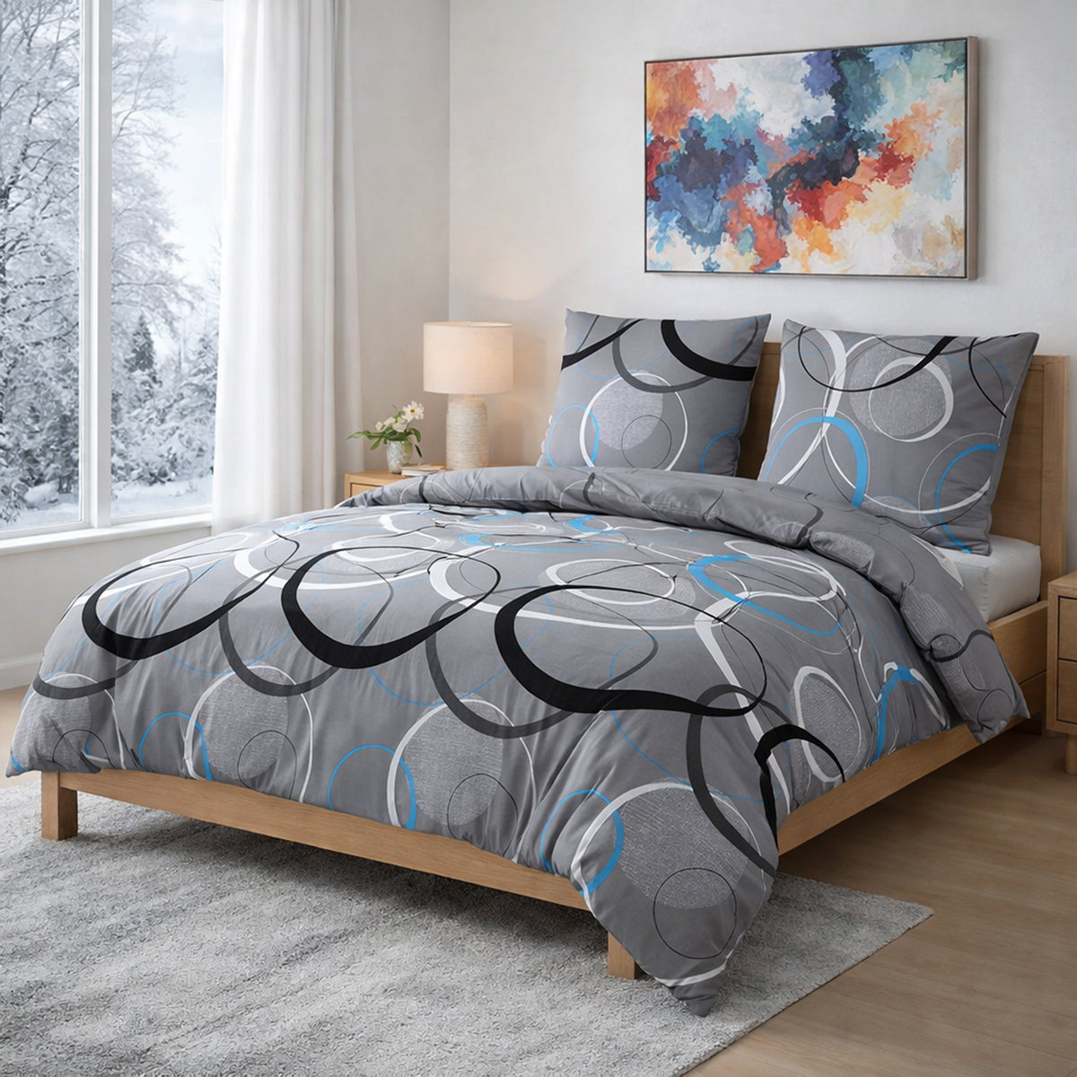 Bettwäsche Biber Wave Grey 