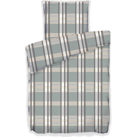 Fleece Bettwäsche "Kästchen", kariert, Winterbettwäsche