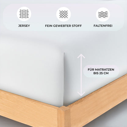 Jersey Spannbettlaken 120x200 cm - Buymax