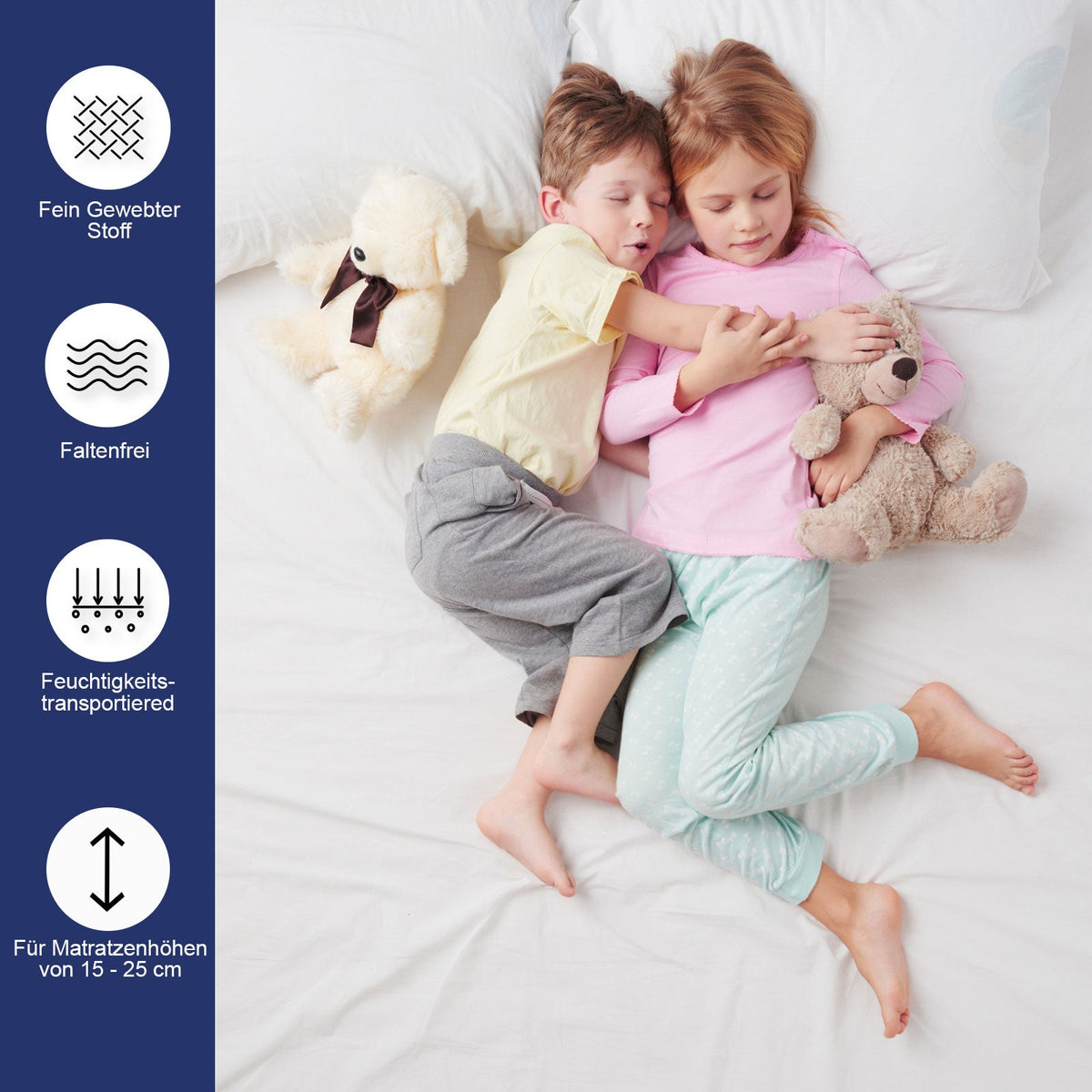 Jersey Spannbettlaken 120x200 cm - Buymax