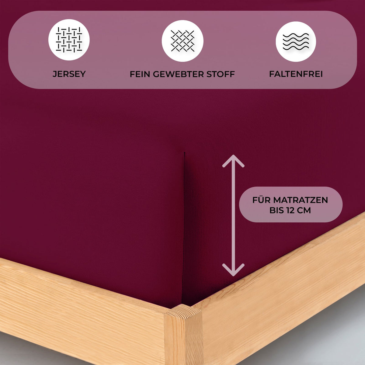 Topper Spannbettlaken 140x200 cm - Buymax
