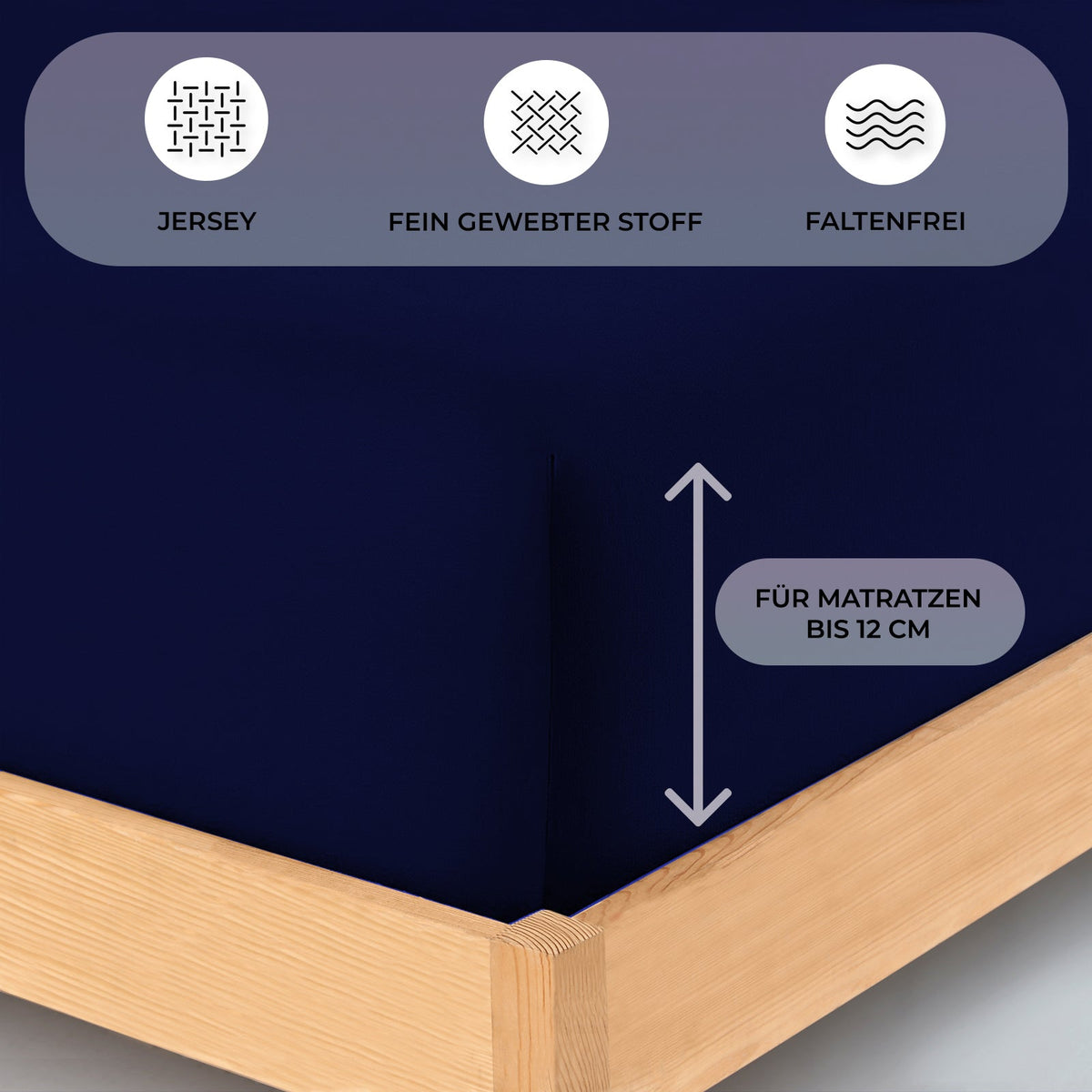 Topper Spannbettlaken 180x200 cm - Buymax