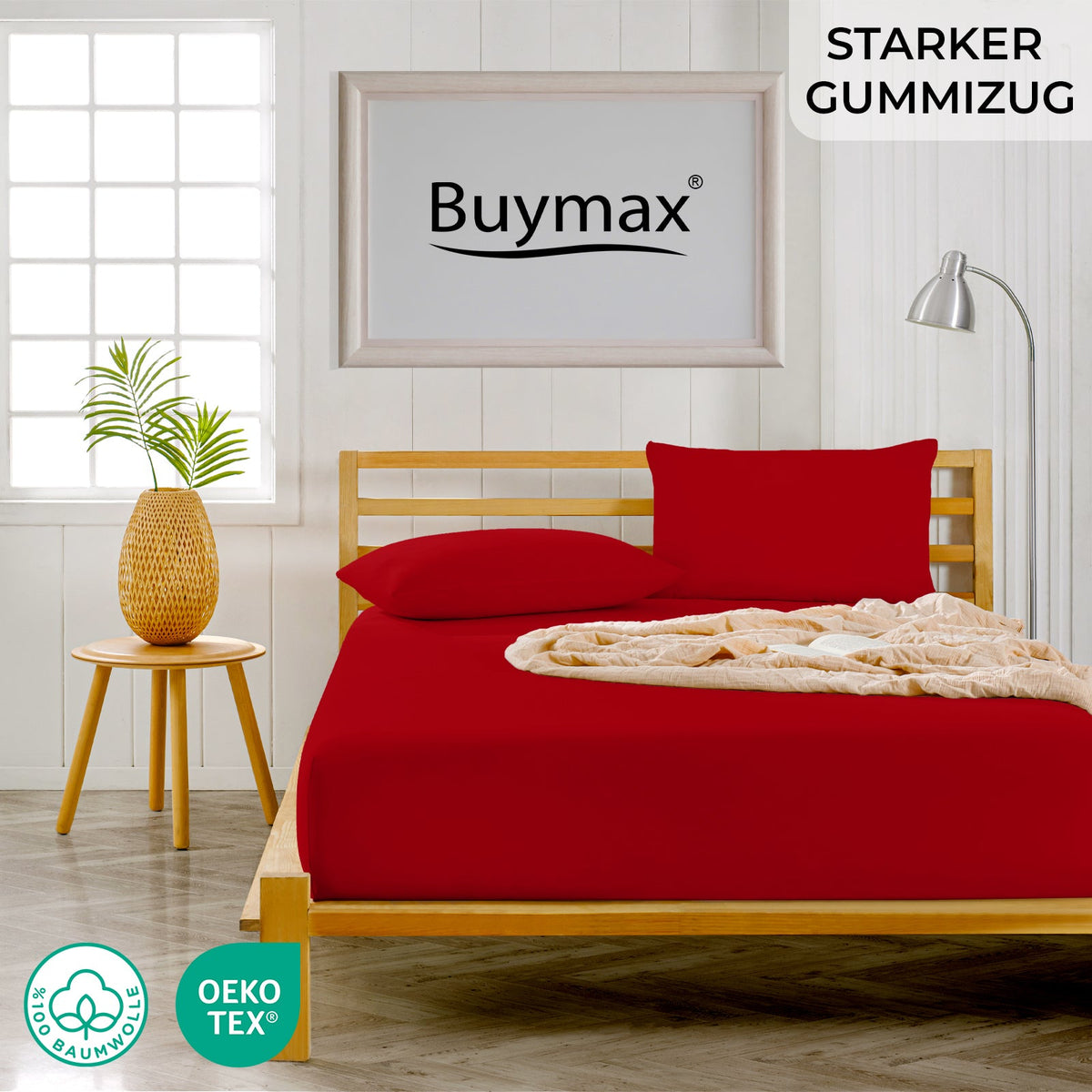 Topper Spannbettlaken 160x200 cm - Buymax