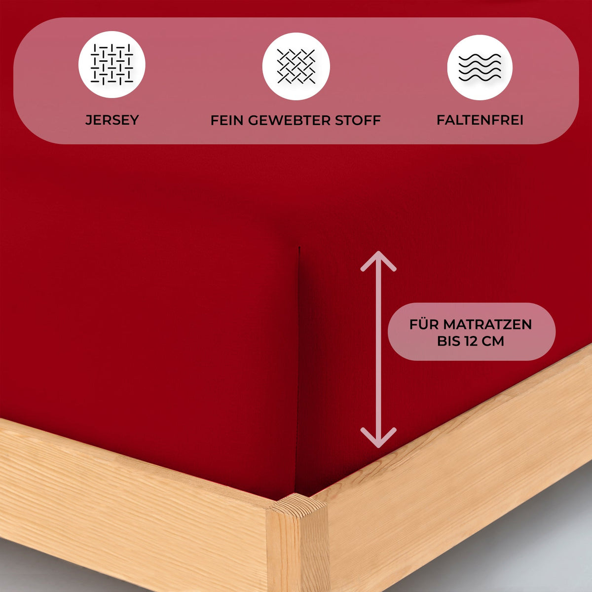 Topper Spannbettlaken 180x200 cm - Buymax