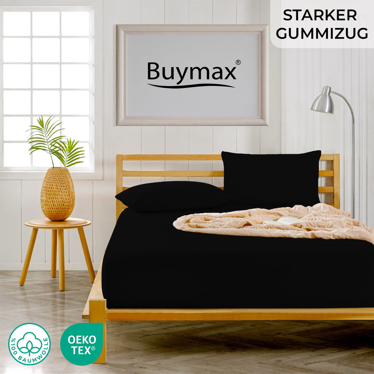 Topper Spannbettlaken 180x200 cm - Buymax