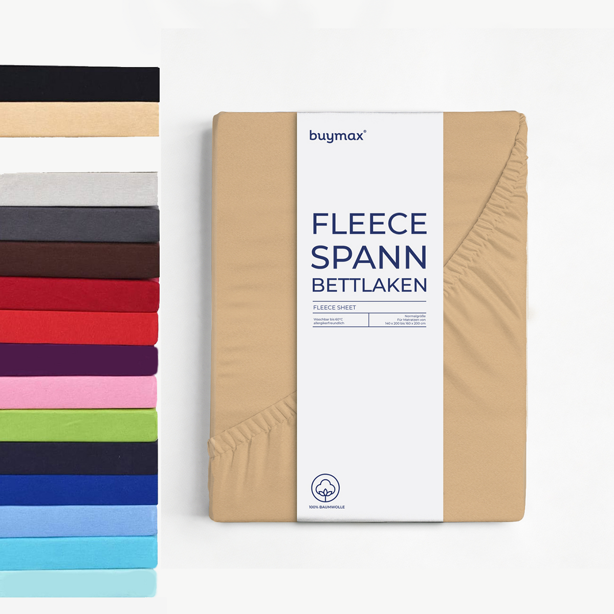 Thermo Fleece Spannbettlaken – Bild 1